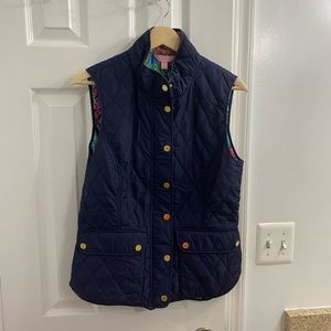 Lilly Pulitzer True Navy Vest Size Medium EUC